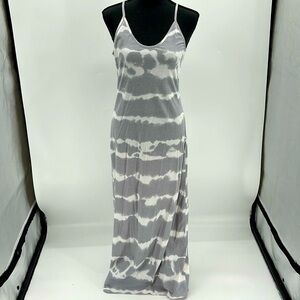 UEC Amazon gray tie dyed maxi dress size small